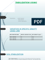 Soil Stabilization Using Lime: Presented By: Harshit Agarwal Rahul Sharma Ashish Chakroborthy