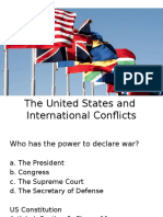 us and international conflicts