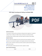 CNC Angle Punching and Cutting Line Model Hd80