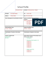 Task 1 - School Profile