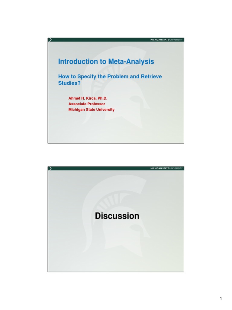 Meta-Analysis Methodology Guide | PDF | Meta Analysis | Effect Size
