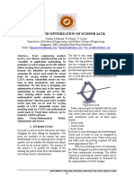 Design and Optimization of Scissor Jack: ISSN (PRINT) :2394-6202, (ONLINE) :2394-6210, VOLUME-2, ISSUE-1,2016
