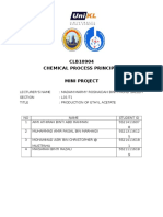 CLB10904 Chemical Process Principle Mini Project