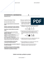 Dovednosti V Matematice A Test