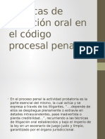 Técnicas de Litigación Oral en El Código Procesal Penal
