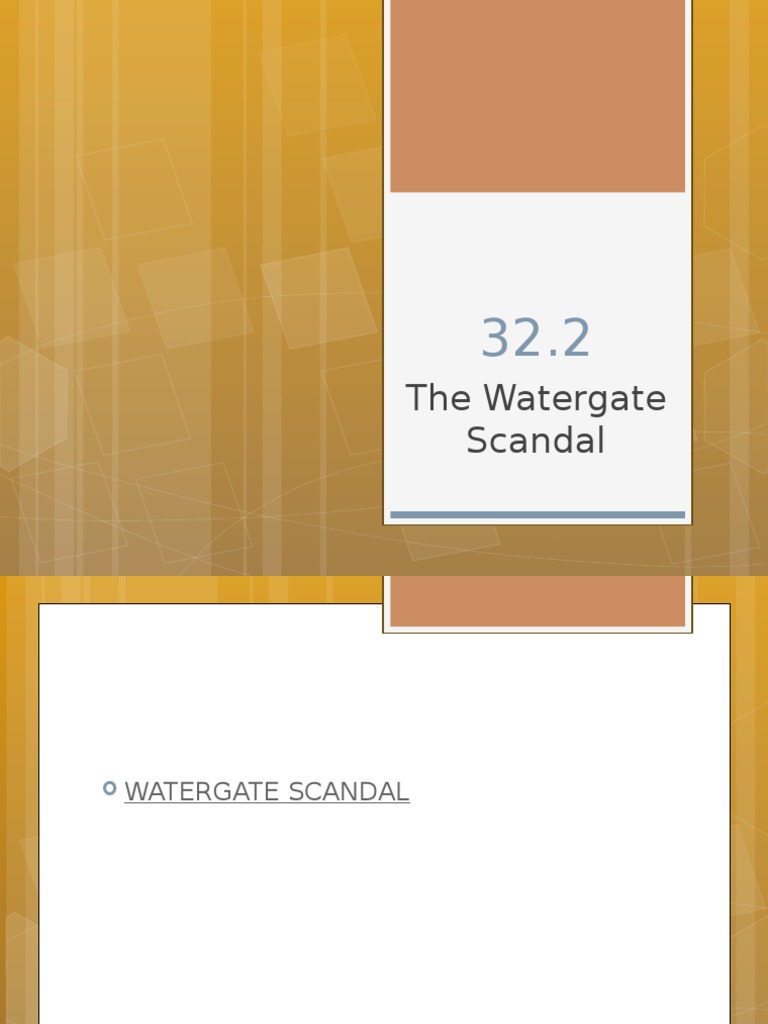 32 2 The Watergate Scandal PDF Watergate Scandal United States Travel