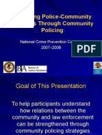 Improving Police Community Relations Through Community Policing
