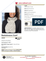 Free Knit Pattern - Basketweave Scarf LW2209