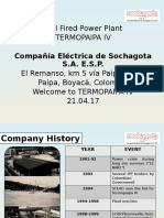 Coal Fired Power Plant Termopaipa Iv: Compañía Eléctrica de Sochagota S.A. E.S.P