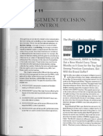 Chapter 11 - Management Decision and Control