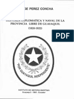 Historia Diplomatica y Naval de La Provincia Libre de Guayaquil - Jorge Perez Concha