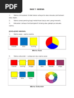 Pendidikan Seni Visual Tingkatan 1 2017: Bab 7 - Warna