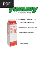 Marketing Report On Flavoured Milk