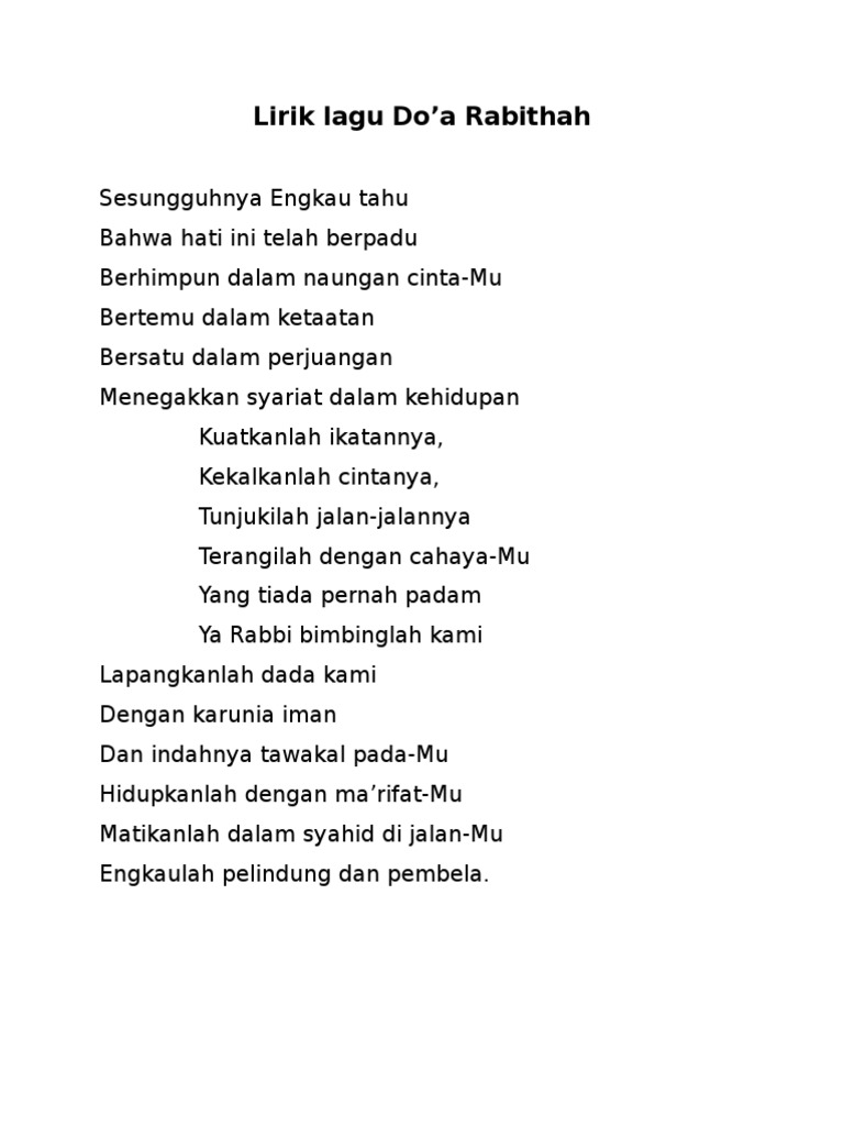 Lirik Lagu Do Pdf