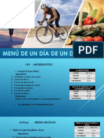 Menu de Deportista de Una Dia