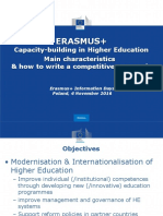 Erasmus+: Main Characteristics & How To Write A Competitive Proposal Capacity-Building in Higher Education