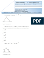 9º Ano Matemática 2 - Prova Mensal