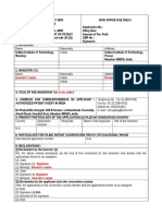 Indian Patent Application Form Word