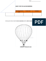 Flight Unit Exam Modified: Not Yet Approaching Grade Level Grade Level Excellence