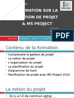 Formation Gestion Du Projet Et MS Project