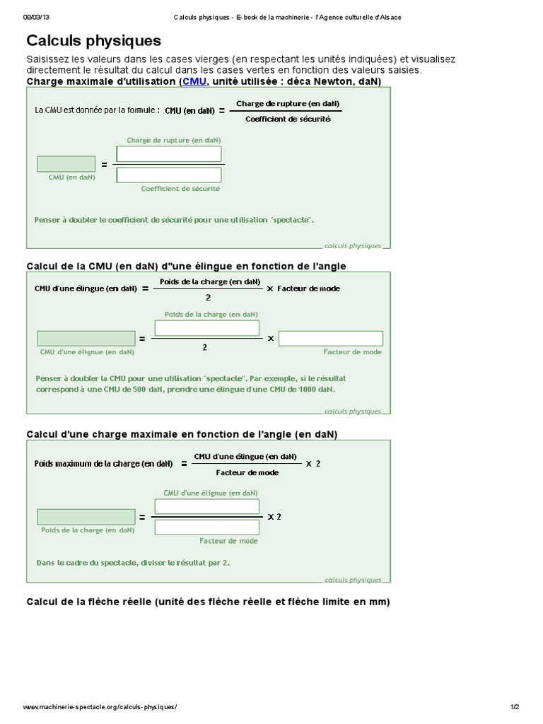 Charge Maximale D'utilisation CMU PDF — free download