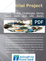 Industrial Project: Credit Access Challenges Facing Invest Bank and UAE Banks Customers