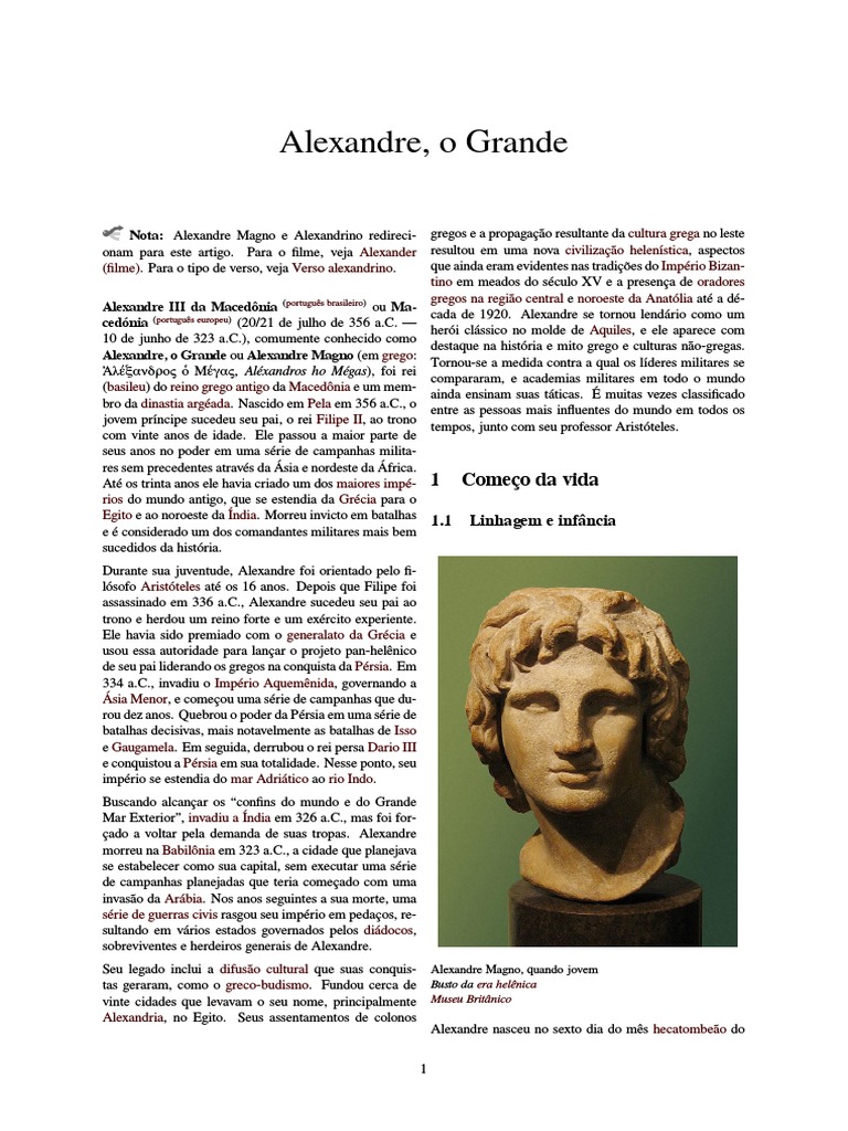 Alexandre, o Grande | PDF | Alexandre, o Grande | Império Aquemênida