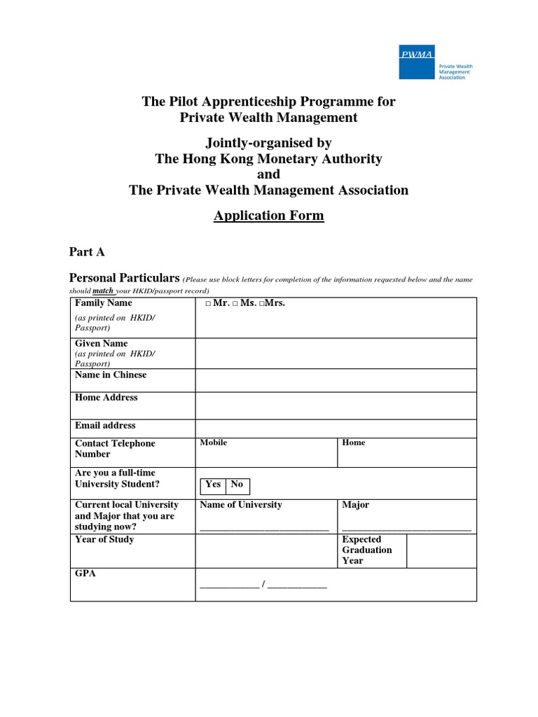 Application Form - Apprenticeship-2 | PDF | Apprenticeship | Personally