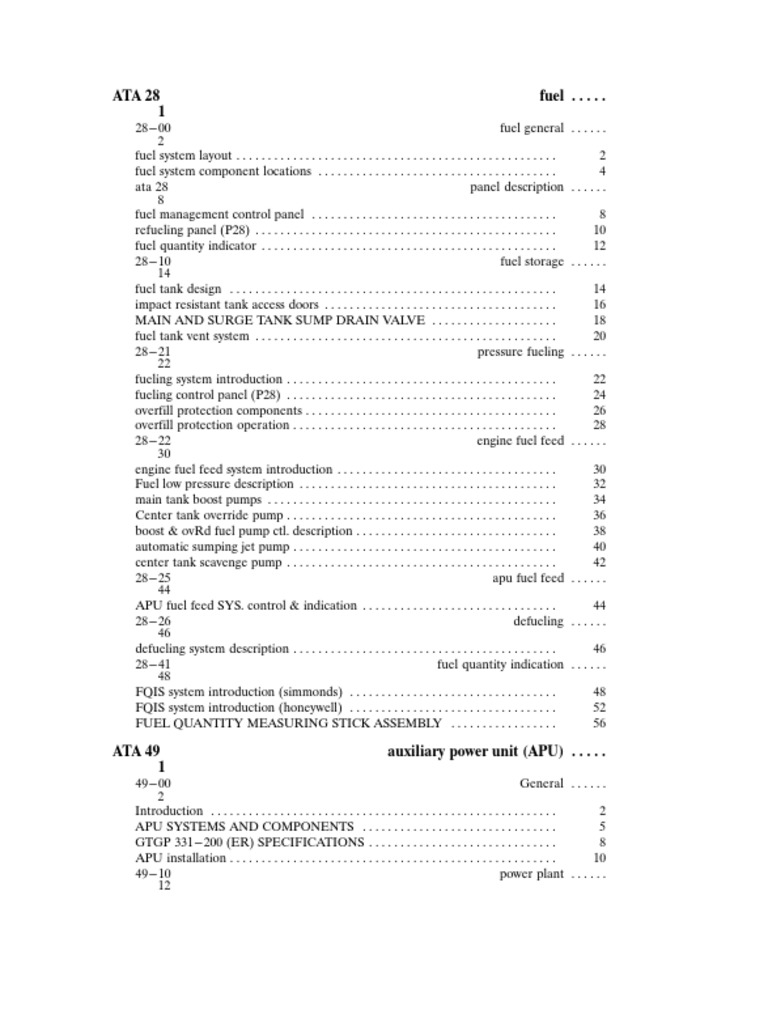 Ata 21 28 30 36 49 Only Different PDF | PDF | Aviation | Gas Technologies