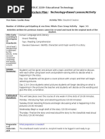 Ed Tech ECDE Activity Plan