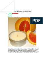 Velas Aromáticas de Pomelo