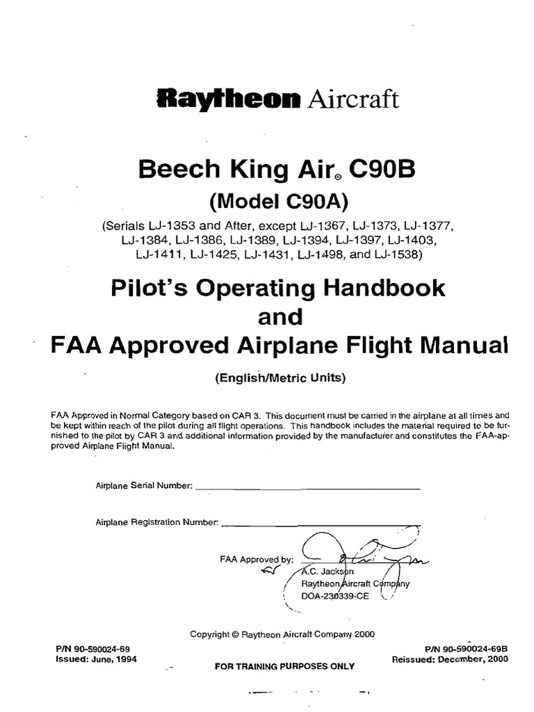 King Air c90 Afm PDF