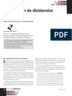 Distribución de dividendos: aspectos clave