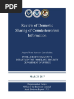Review of domestic sharing of counterterrorism information 