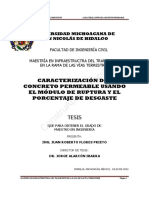 t8 Caracterizacion Concreto Permeable Modulo Ruptura Desgaste PDF