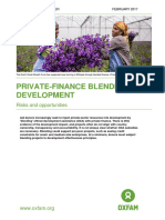 Private-Finance Blending For Development: Risks and Opportunities
