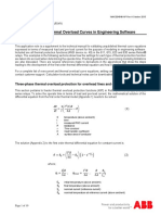 Modeling Relion Thermal Overload Curve