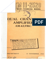 TM11-2520 Dual Channel Amplifier AM-43FRC 1944