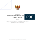 Peraturan Kepala Bnpb_no.13_2008_pedoman Sistem Manajemen Logistik