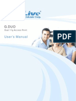 G.DUO Dual 11g Access Point User’s Manual
