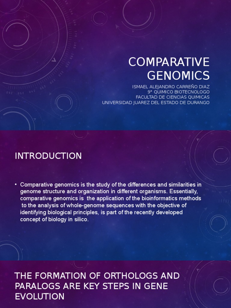 Comparative Genomics IACD QBT FCQ | PDF | Genome | Gene