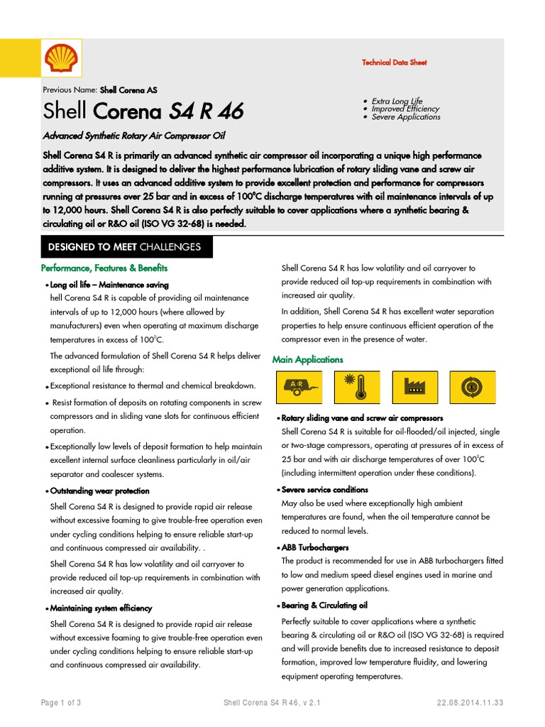 7 Corena S4 R 46 | PDF | Gas Compressor | Viscosity