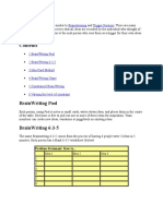 BrainWriting Is A Technique Similar To Brainstorming and Trigger Sessions