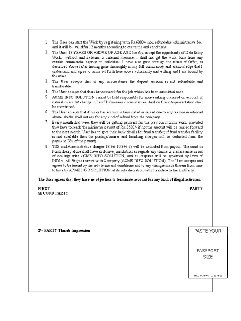 Ads Agreement 2 PDF Social Institutions Social Science