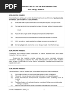 (Skema Jawapan) Soalan Tatabahasa Spm Jun