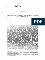 1951 - Eduardo D’Oliveira França Considerações Sôbre a Função Cultural Da História