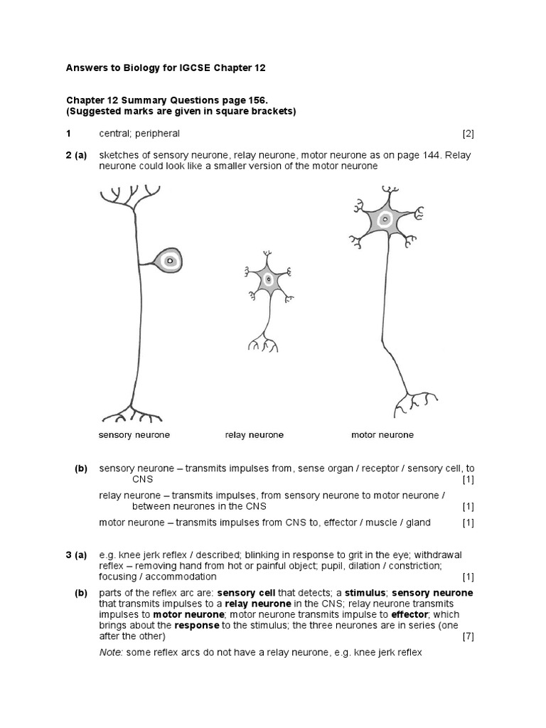 Igcse Biology End Of Chapter Answers Chapter 13