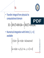 Gauss Points: Transfer Integral From Physical To Computational Domain