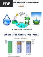 LECTURE NOTES-EAT 359 (Water Resources Engineering) - Lecture 1 - Student