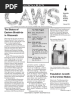 Feb 2006 CAWS Newsletter Madison Audubon Society